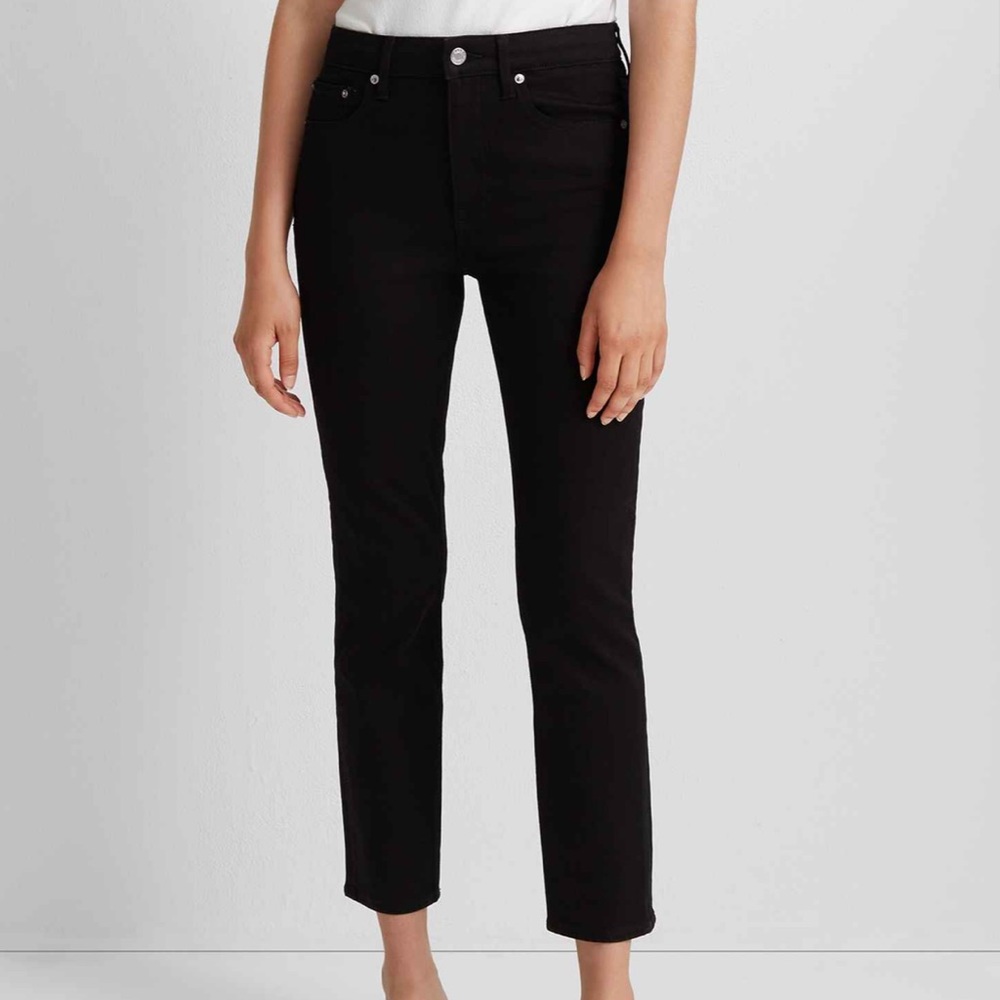 Club Monaco high rise skinny jeans in black